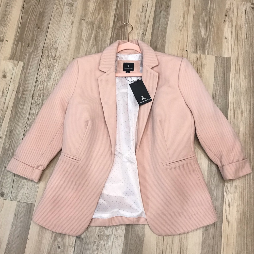 NWT Jules & Leopold Pink Blush Blazer Jacket Small